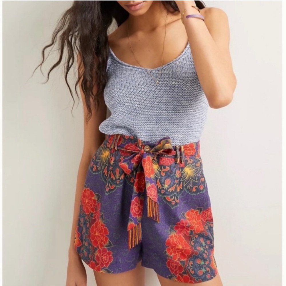 {Farm Rio} Printed Floral Shorts - Picture 4 of 6